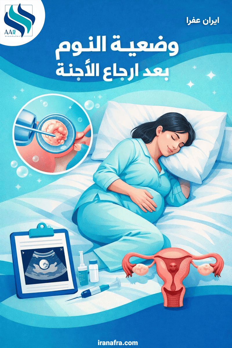 وضعیه النوم بعد الارجاع الاجنه